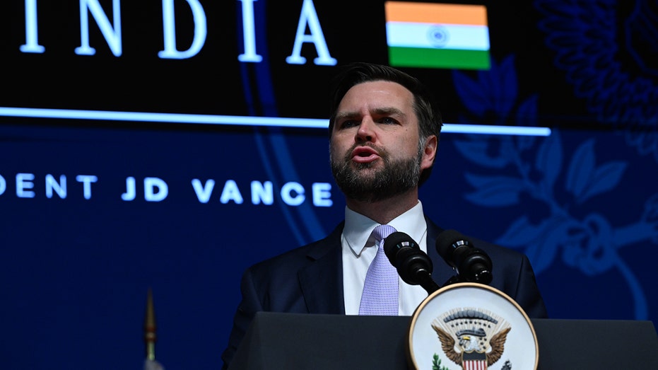 Vance speaks in India
