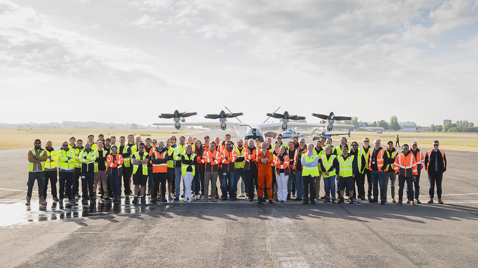 Vertical Aerospace VX4 aircraft team