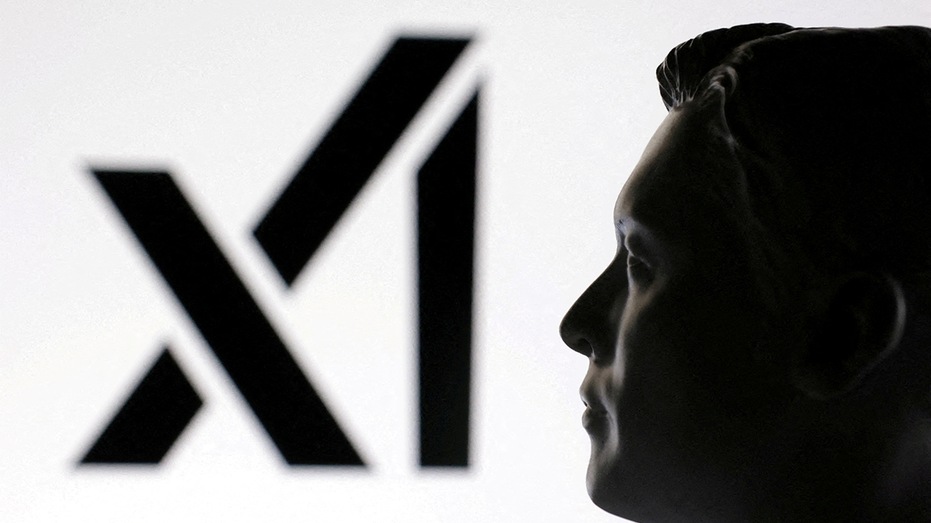 3D miniature model from Elon Musk and Xai logo