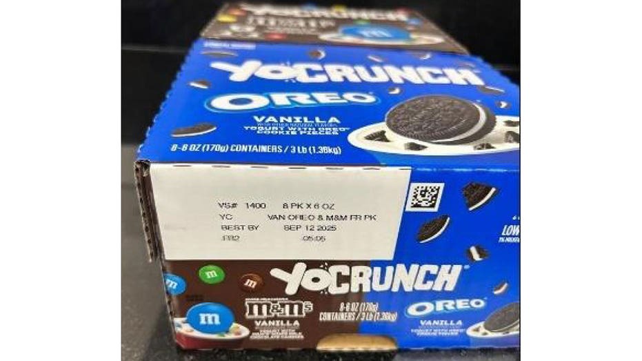 The recall notice warned consumers against eating the potentially-affected yogurt products