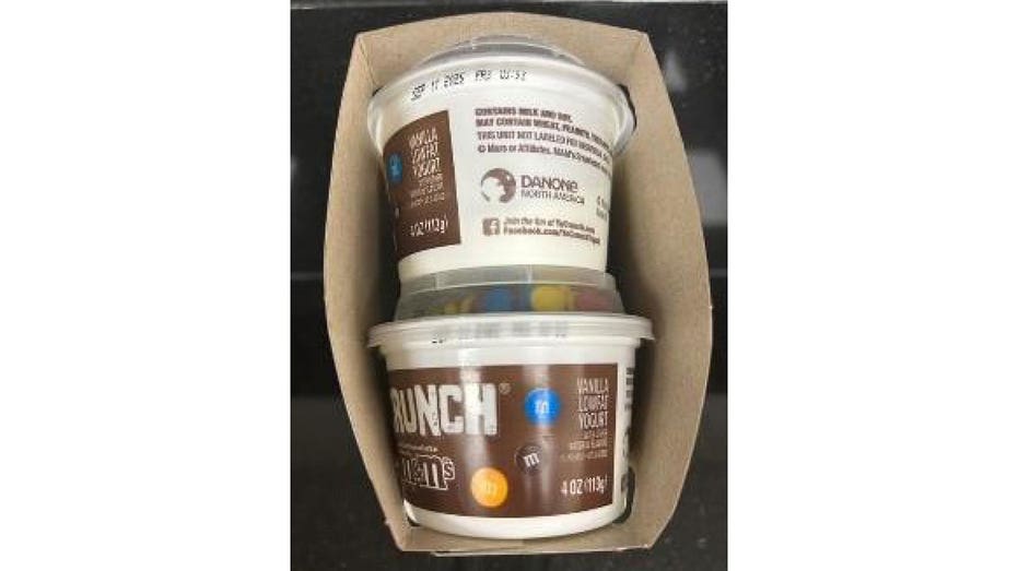 The recall 'applies to all flavors and sizes of YoCrunch products current in-market,' according to the company