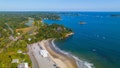 West Beach aerial view with wave on the beach at Beverly coast in town of Beverly, Massachusetts MA, USA. - Fox News