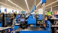 Automatic checkouts with cashiers and customers in the aisles of a Walmart store and supermarket in Florida City in the state of Florida in the United States of America (USA) on August 5, 2025. (Photo by Jc Milhet / Hans Lucas via AFP) (Photo by JC MILHET/Hans Lucas/AFP via Getty Images) - Fox News