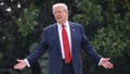 U.S. President Donald Trump gestures while answering questions from reporters as he tours the roof of the West Wing of the White House on August 05, 2025 in Washington, DC. - Fox News