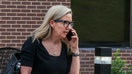 Cracker Barrel CEO Julie Felss Masino walks out of an office building in Brentwood, Tenn., Thursday, Aug. 28, 2025. Masino drew criticism for recent changes to Cracker Barrel’s logo amid broader efforts to modernize the brand. - Fox Business News