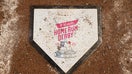 A detailed view of home plate is seen following the Home Run Derby at Truist Park on July 14, 2025 in Atlanta, Georgia.   - Fox Business News