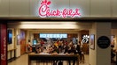 People eat at a Chick-fil-A restaurant in Penn Station on August 9, 2025, in New York City.  - Fox Business News