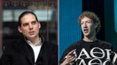 Robby Starbuck, left, Mark Zuckerberg, right.  - Fox Business News