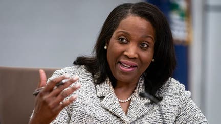 Lisa Cook, governor of the US Federal Reserve, speaks during a Fed Listens event in Washington, DC, US, on Friday, March 22, 2024. A trio of central bank decisions this week sent a clear message to markets that officials are preparing to loosen monetary policy, reigniting investor appetite for risk.  - Fox Business News