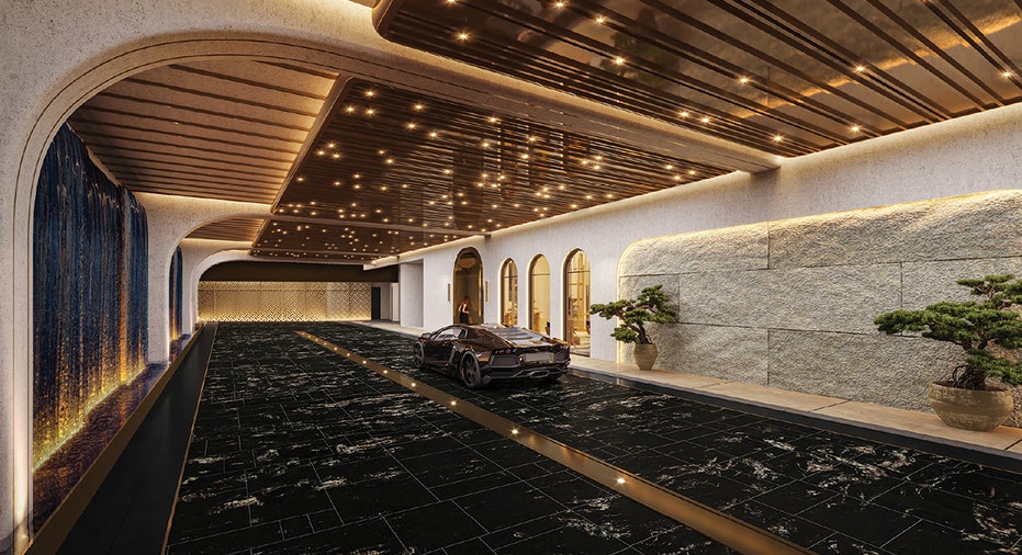 Rivani valet and lobby entrance