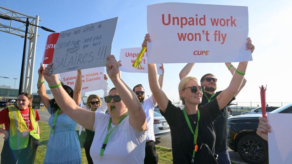 Air Canada striking staff
