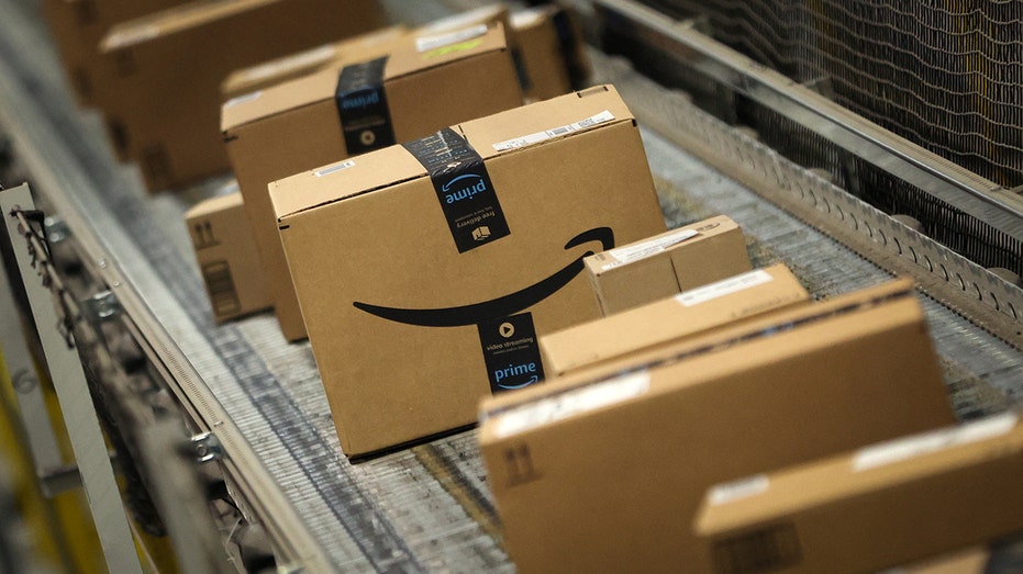 Operations on Cyber Monday at the Amazon's fulfillment center in Robbinsville, New Jersey
