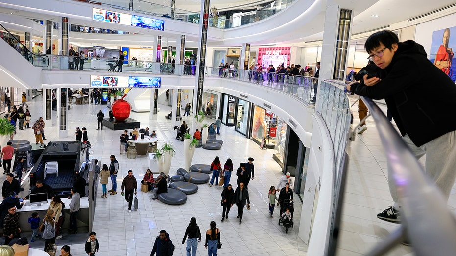General view as people visit the American Dream Mall during Black Friday sales