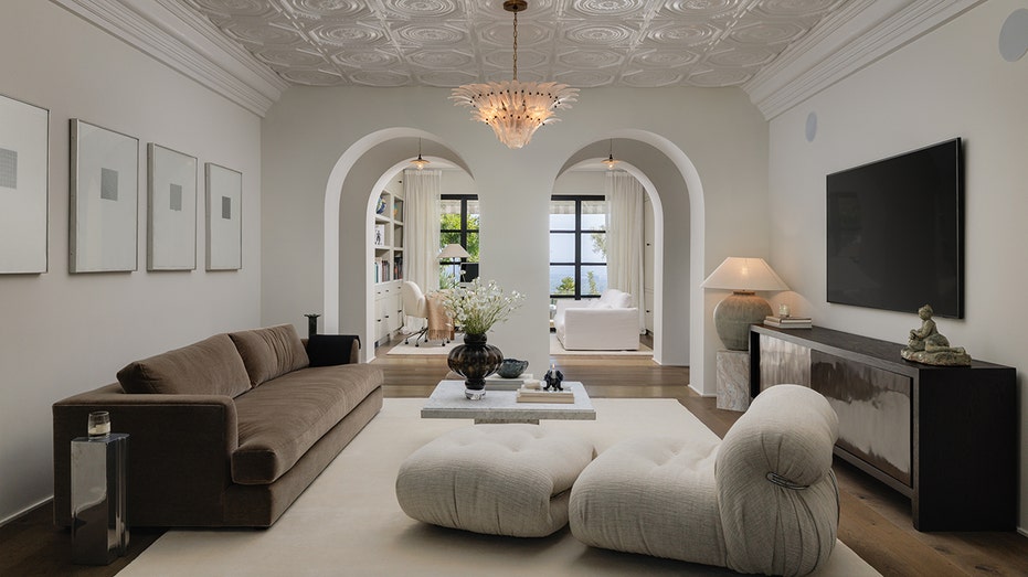 A sitting room with a television is found elsewhere in the house.