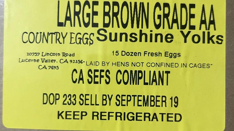Country Eggs Sunshine Yolks sticker