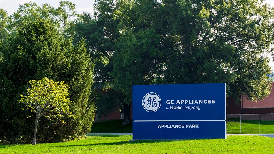 GE Appliances sign at its Louisville, Kentucky, headquarters