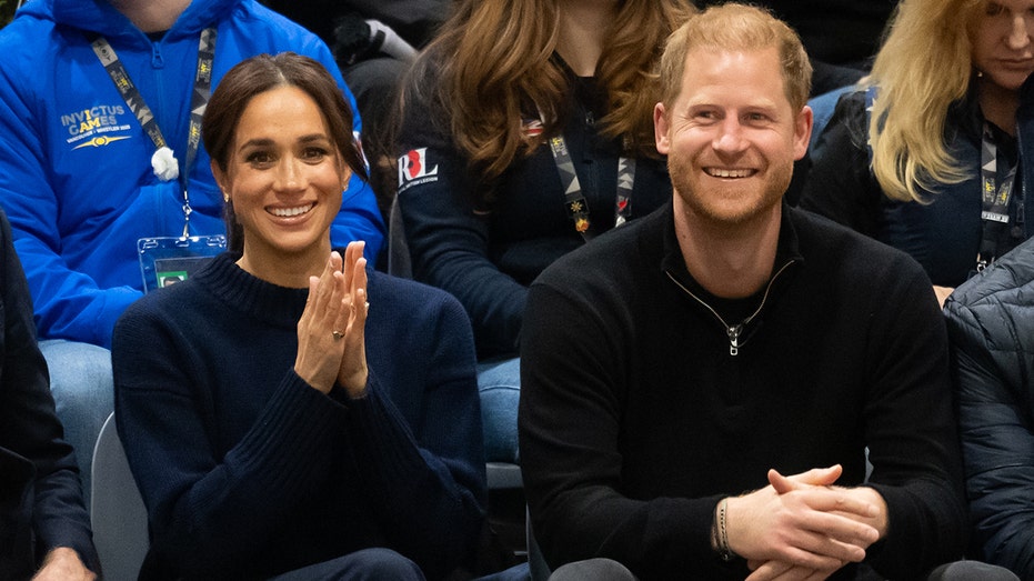 Harry and Megan sitting at the 2025 Invictus Games.