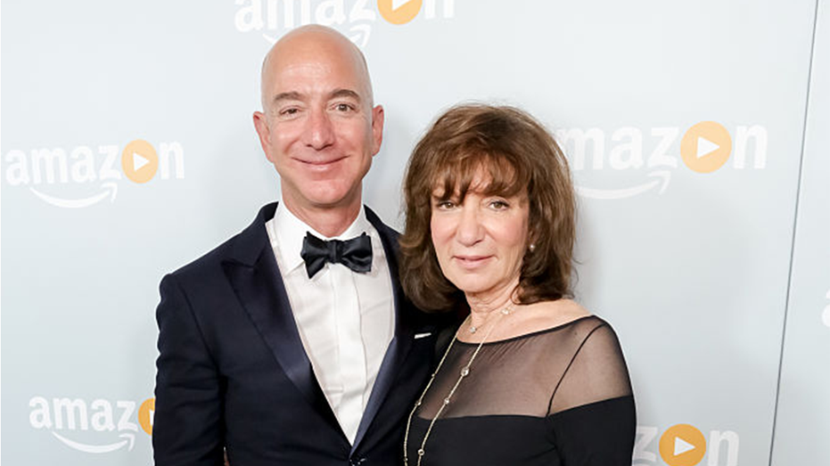 Jeff Bezos and his mother, Jacklyn Gise Bezos