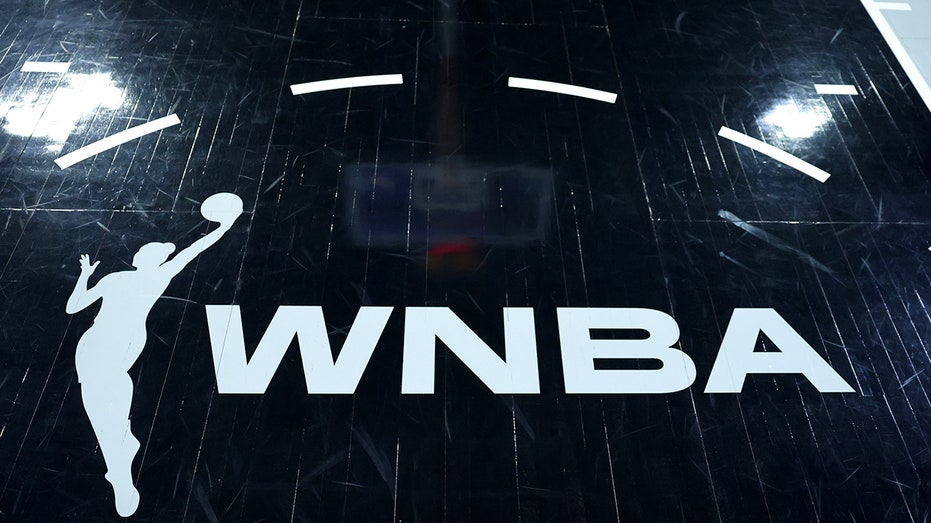 Wnba logo in court