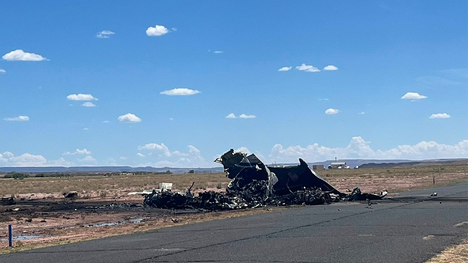 A small medical transport plane crashed in Arizona