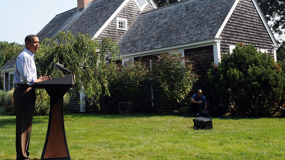Former US President Barack Obama's Blue Heron Farm in Oak Bluffs on Martha's Vineyard,