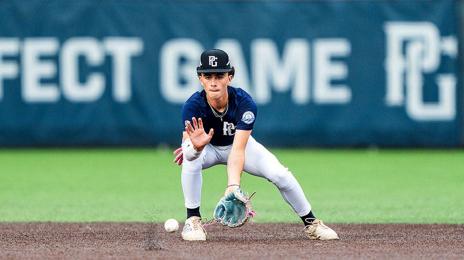 Baseball player in action