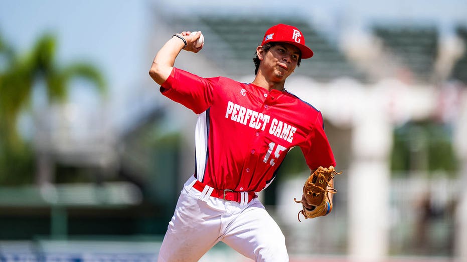 Baseball player in action