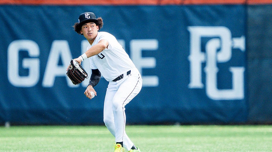 Baseball player in action