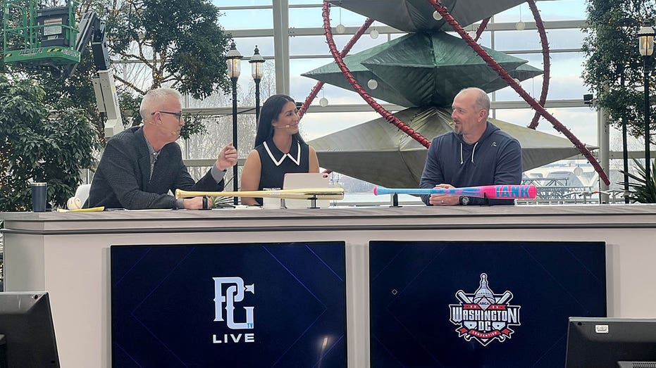 Action shot of PGTV set