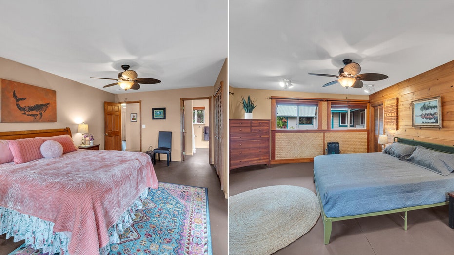 A split of two bedrooms