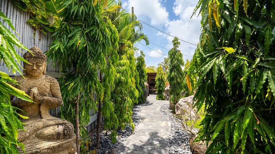 Walkway with Buddha