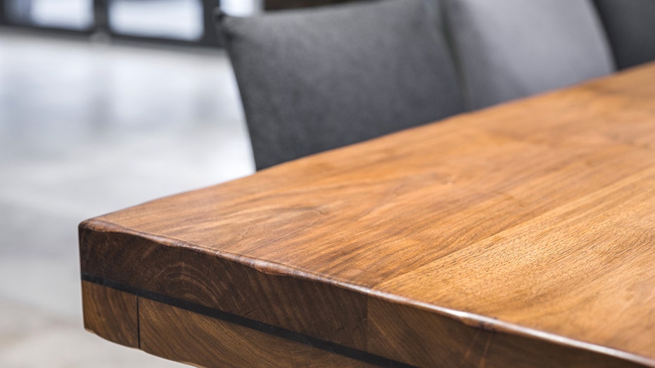 Close-up of a luxurious table corner
