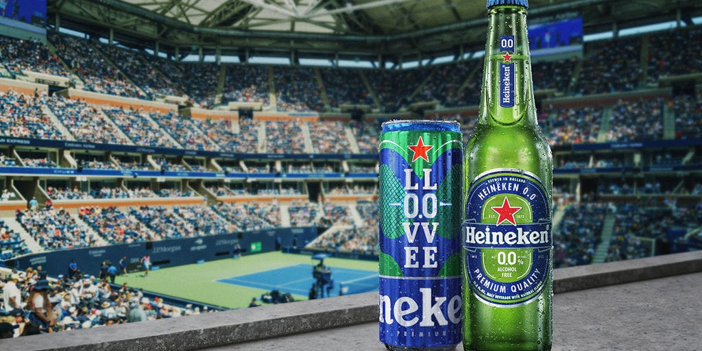 Heineken's limited-edition nonalcoholic cans a big hit again at US Open after selling out last year