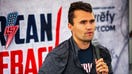 Conservative activist Charlie Kirk debates with CSUN students during his American Comeback tour stop at CSUN in Northridge, Calif., on March 6, 2025. (Photo by Benjamin Hanson / Middle East Images via AFP) (Photo by BENJAMIN HANSON/Middle East Images/AFP via Getty Images) - Fox Business News