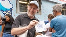 Jerry Greenfield, co-founder of Ben & Jerry’s, partnered with MoveOn to hand out free ice cream at Franklin Square in Philadelphia during their Scoop The Vote tour to get-out-the-vote for Vice President Kamala Harris and Democrats down the ballot. on September 16, 2024 in Philadelphia, Pennsylvania.  - Fox Business News