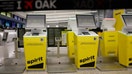 Spirit Airlines check-in Kiosks sit idle at Oakland International Airport on August 13, 2025 in Oakland, California.  - Fox Business News