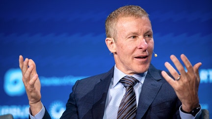 Scott Kirby, chief executive officer at United Airlines, speaks during the US Chamber of Commerce's Global Aerospace Summit in Washington, DC, US, on Tuesday, Sept. 9, 2025. The summit brings together government leaders and space and aviation industry experts from across the world.  - Fox Business News