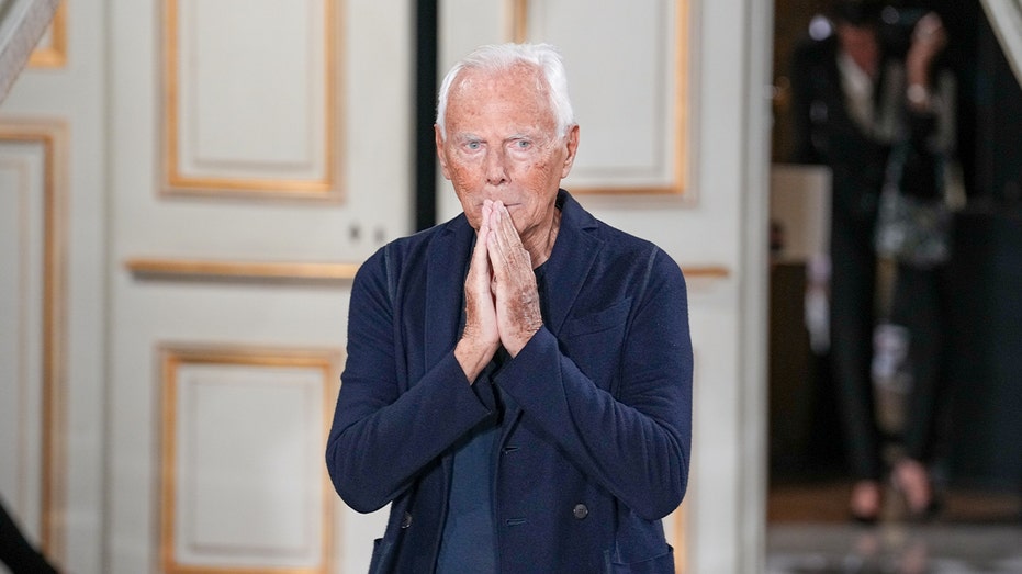 Italian Designer Giorgio Armani per week of Paris Fashion 2021