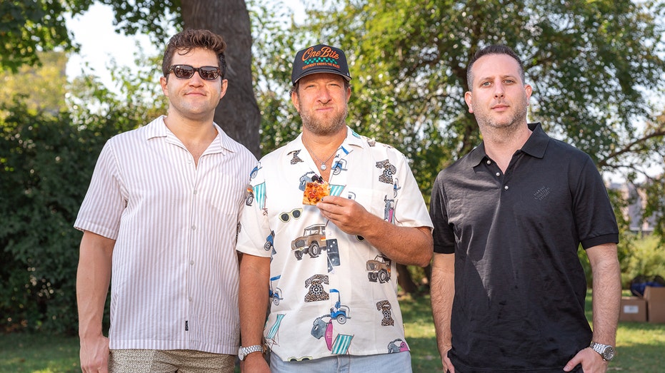 Dave Portnoy of Barstool Sports joined up with Adam Richman and Joe Silberzweig from Medium Rare to put on the third annual 'One Bite' pizza fest.