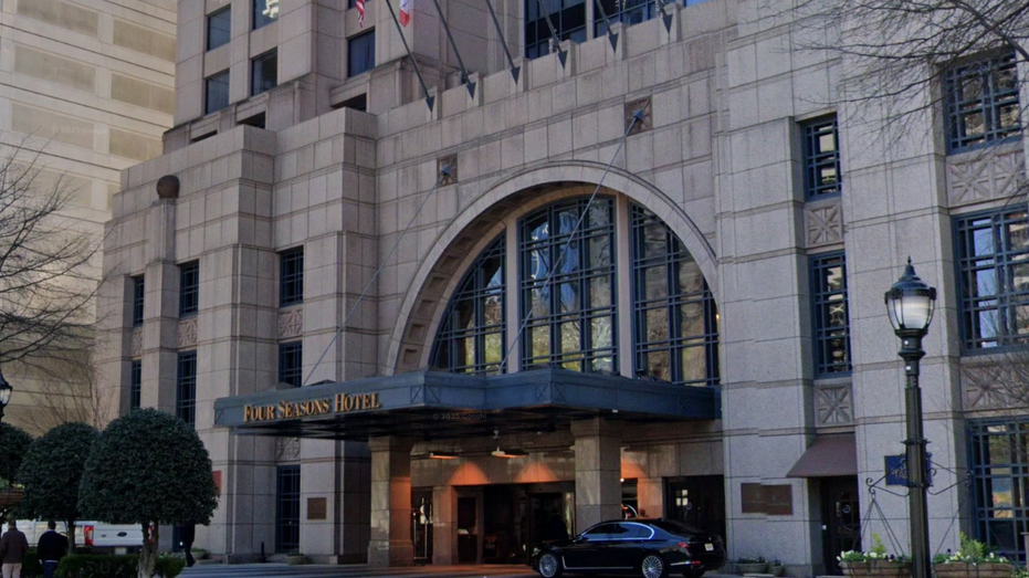 A Google Map view of the Four Seasons hotel and condominiums in Atlanta