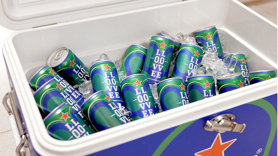 Heineken cans