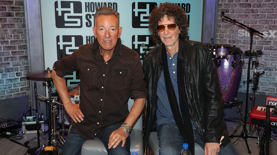 Bruce Springsteen and Howard Stern attend SiriusXM's 'The Howard Stern Show' at SiriusXM