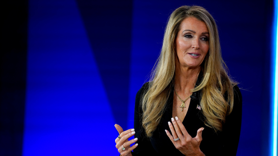 Kelly Loeffler, U.S. Small Business Administratior, speaks during a conference