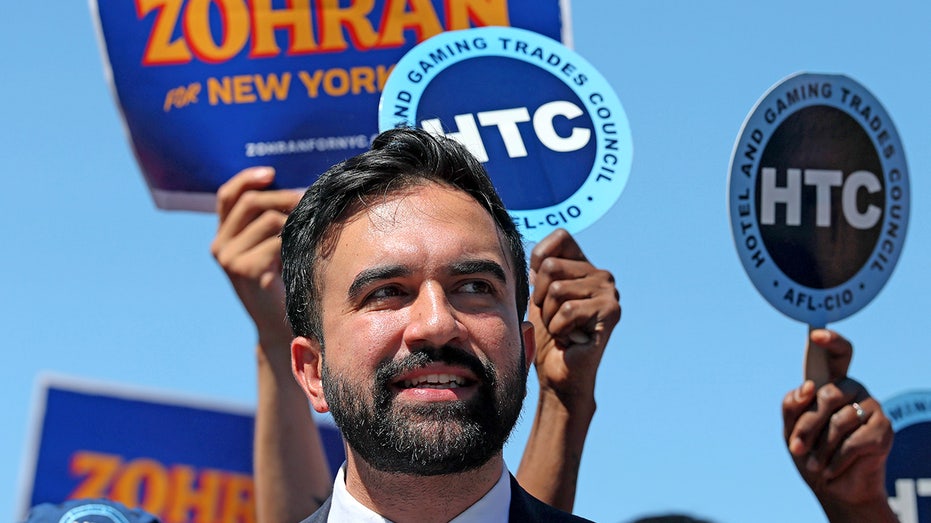 Zohran Mamdani, now the Democratic nominee for NYC mayor, speaks at a rally held at Lou Gehrig Plaza in the South Bronx on September 2, 2025.