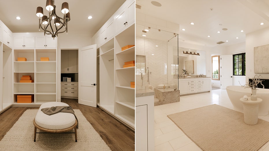 The primary bedroom features a walk-in closet and ensuite bathroom.