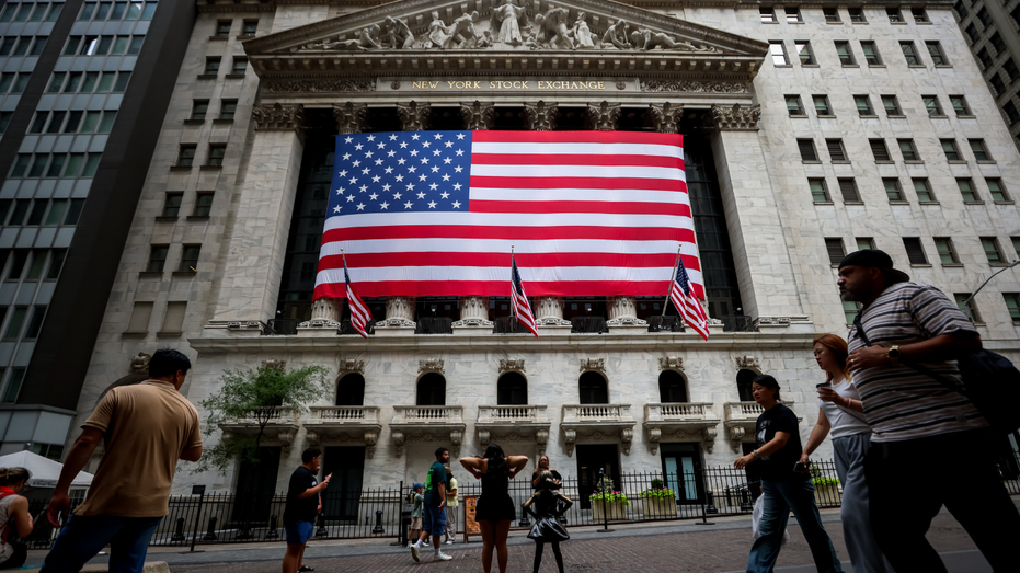 An exterior view of the New York Stock Exchange