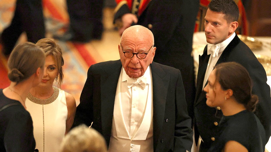 Rupert Murdoch arrives to attend the State Banquet at Windsor Castle.