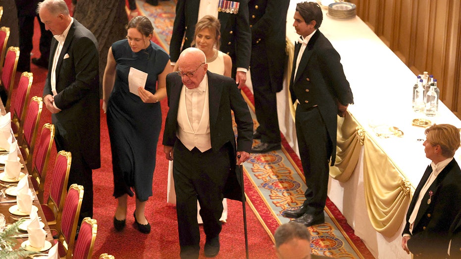 Rupert Murdoch arrives to attend the State Banquet at Windsor Castle.