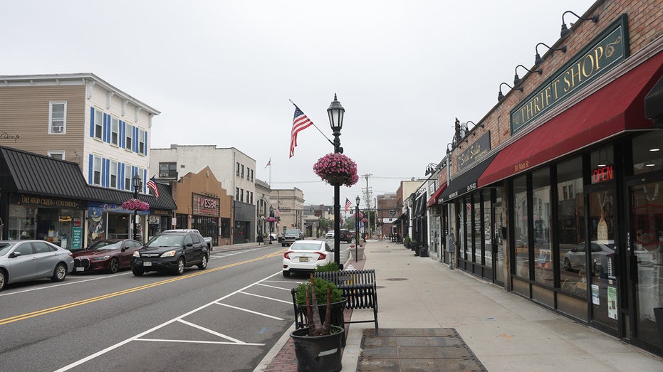 Small business storefronts on a small town street