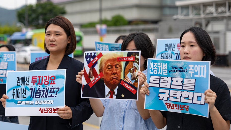 Progressive Party Targets Trump In Press Conference Over Korean Labor Detention